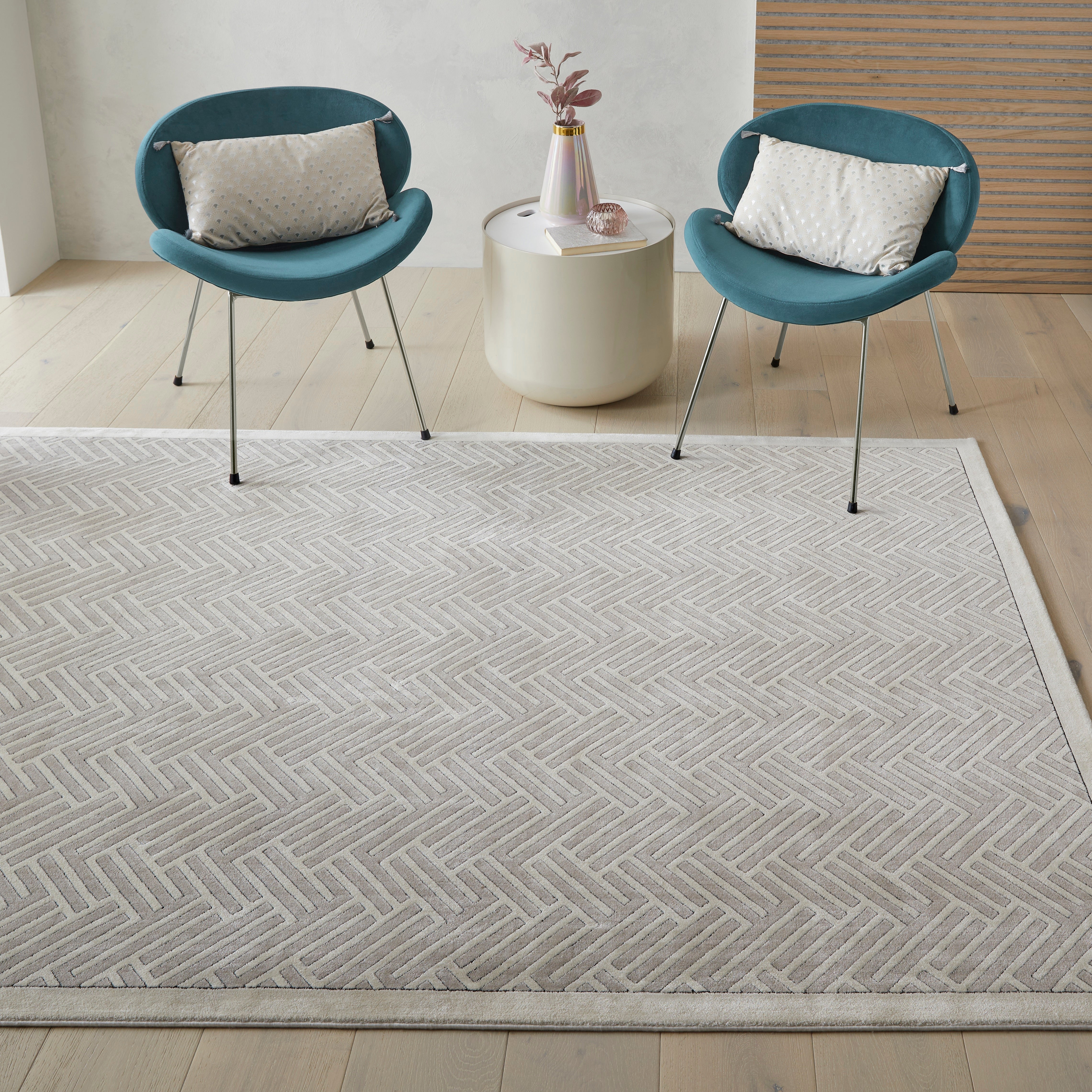 Concept Looms Lugano LUG03 Grey/Ivory Large Rectangle Rug
